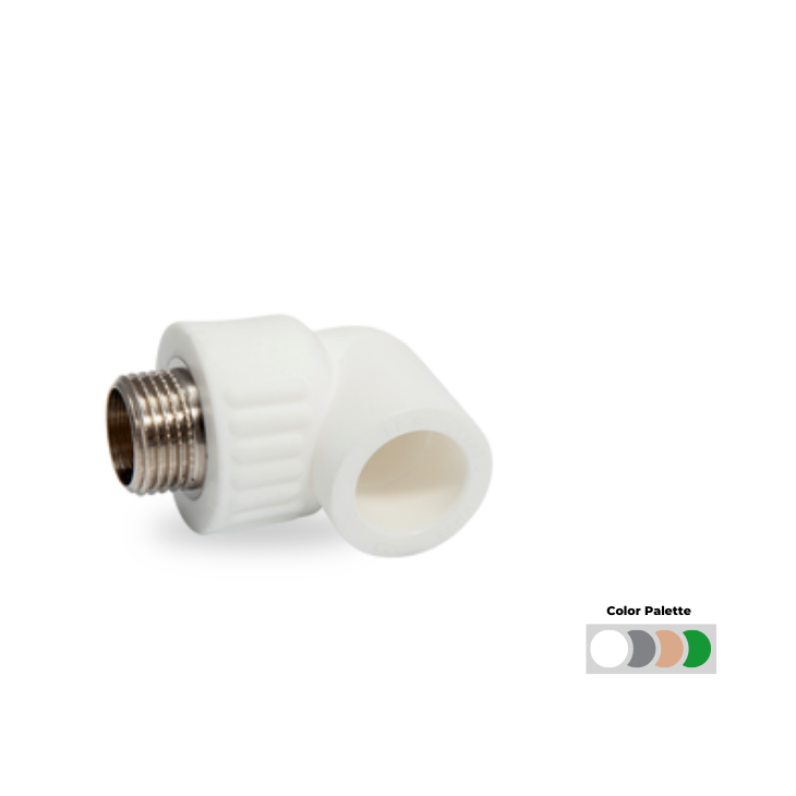 PP-R Dış Dişli Dirsek 90°