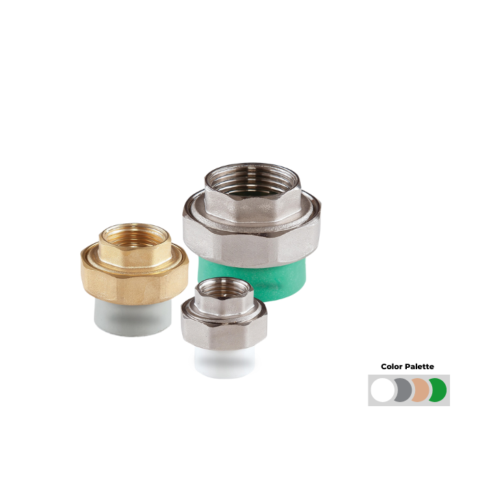 PP-R Flanşlı, Pirinç İç Dişli Oynar Baş