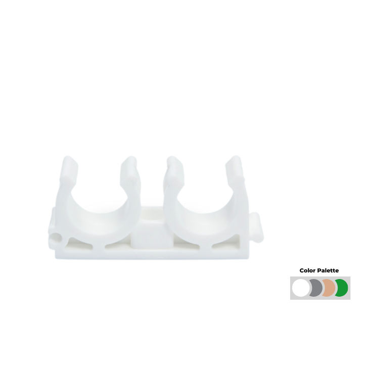 PP-R Çiftli Boru Kelepçesi